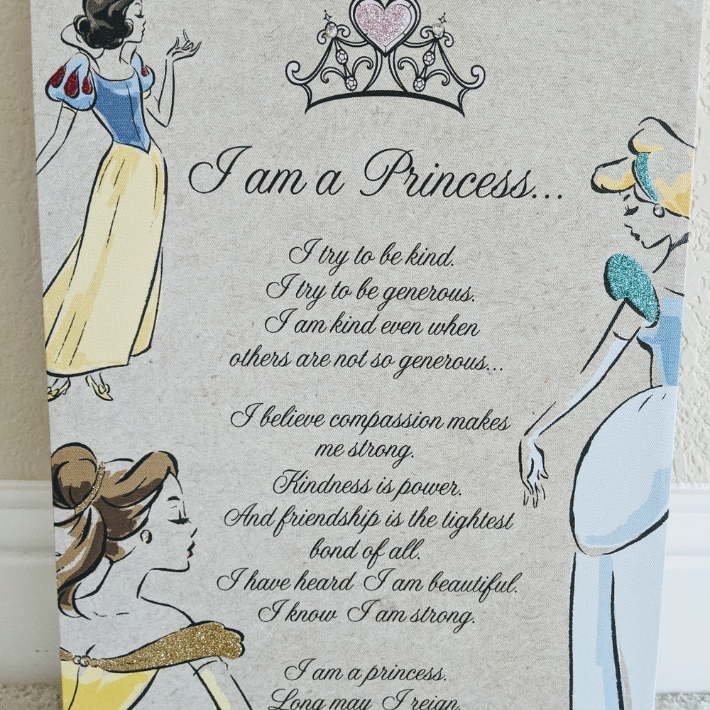 Disney Princess Canvas (I am a Princess)